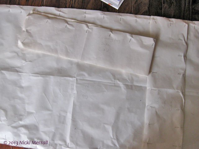 Wool wash bag - fabric cut out