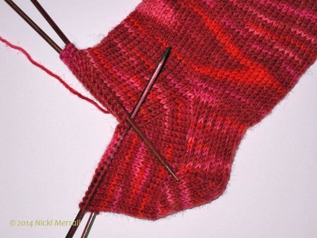 Jupiter Galaxy sock gusset