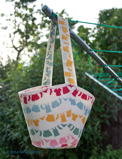 Finished peg bag