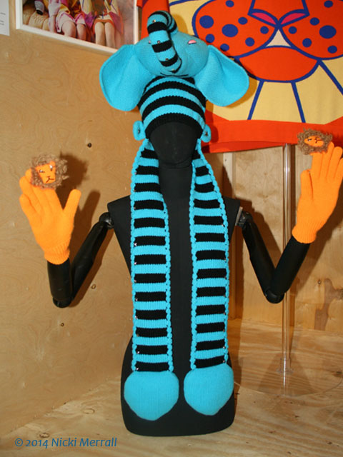 Mr Elephant hat and Mr Lion gloves