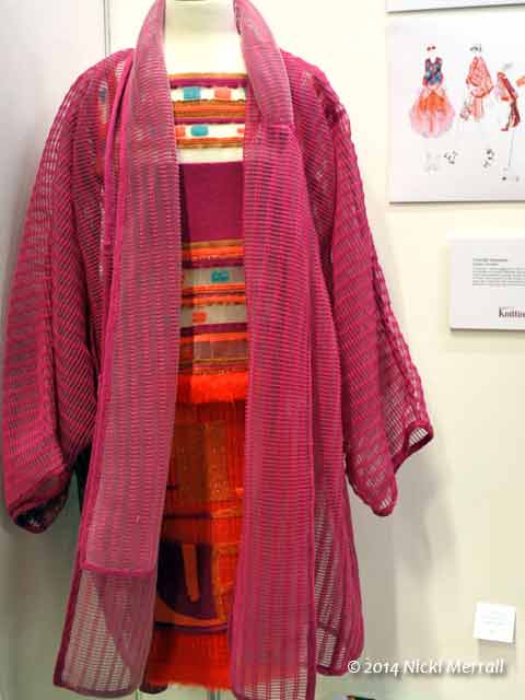 Machine knitted outfit by Camille Hardwick