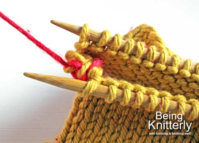 Step 11: Slip stitch off needle