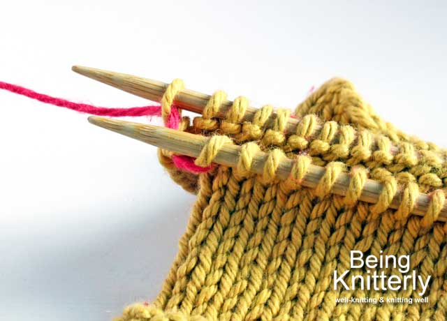 Step 13: Leave stitch on needle