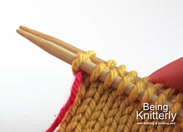 Step 3: Leave stitch on needle