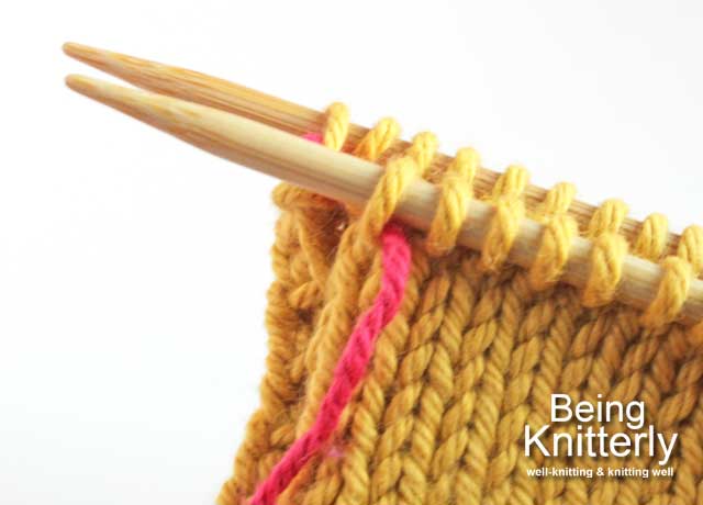 Step 9: Leave stitch on needle