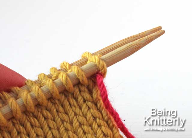 Set-up step 1b: Leave stitch on needle