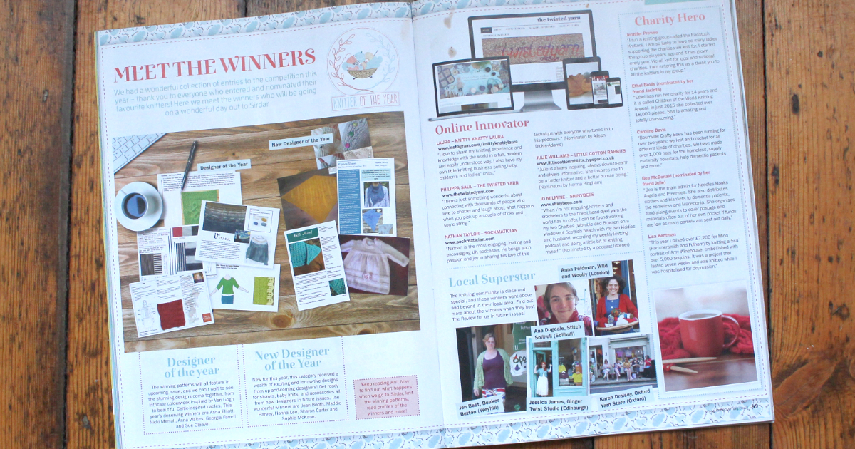 Read more about the article My little secret: Knitter of the Year 2016!