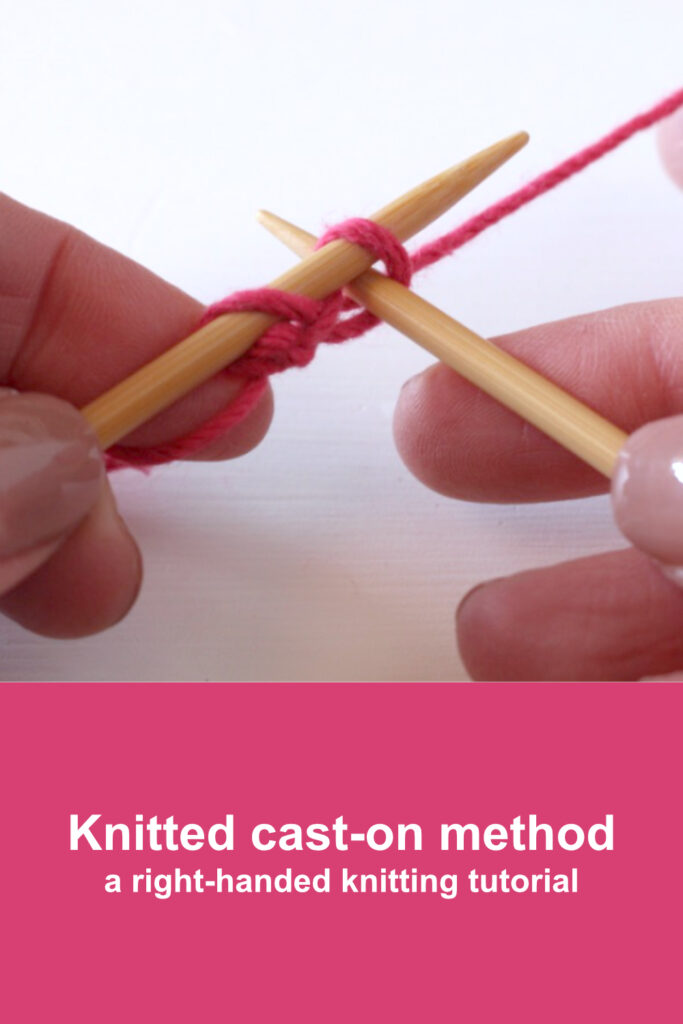 Insert right-hand needle through new stitch