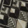 Black, white and grey mitred squares sample from Modular Knitting workshop