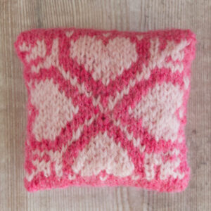 Flowers, Hearts & Stars Fair Isle lavender bags